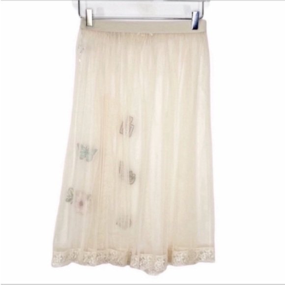 EASEL ballet-inspired patches sheer skirt S - Picture 6 of 8